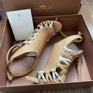 Coach Jody Vegan Leather/Python 3.5” Heels